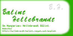 balint hellebrandt business card